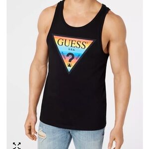 Guess pride rainbow tank top M